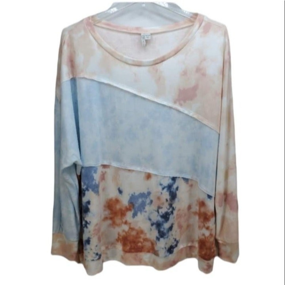 Cato Plus Sportswear Long Sleeve Tie Dye Top 18/20W